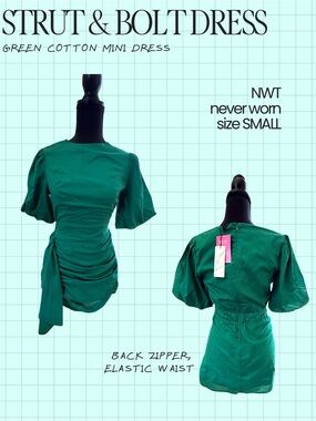 Green with envy mini dress